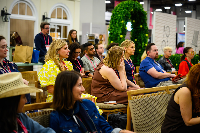 Audience listening during a session on neuroinclusive hospitality design
